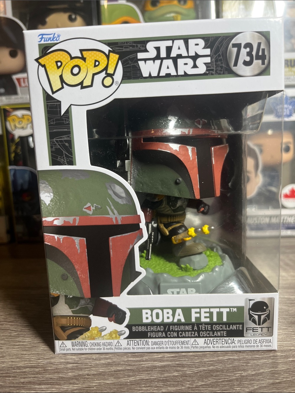 Funko Pop! Star Wars Boba Fett Vinyl Figure - Green, Red, Black